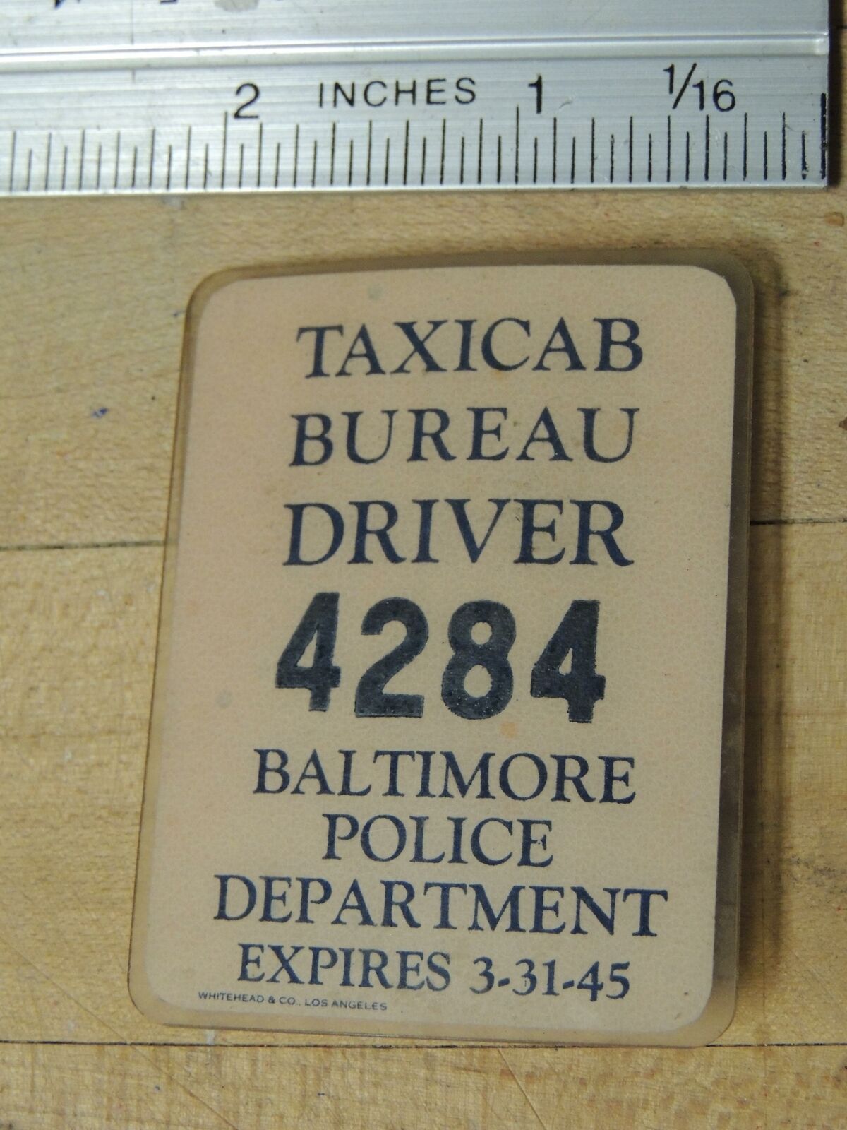 Taxi badge 1